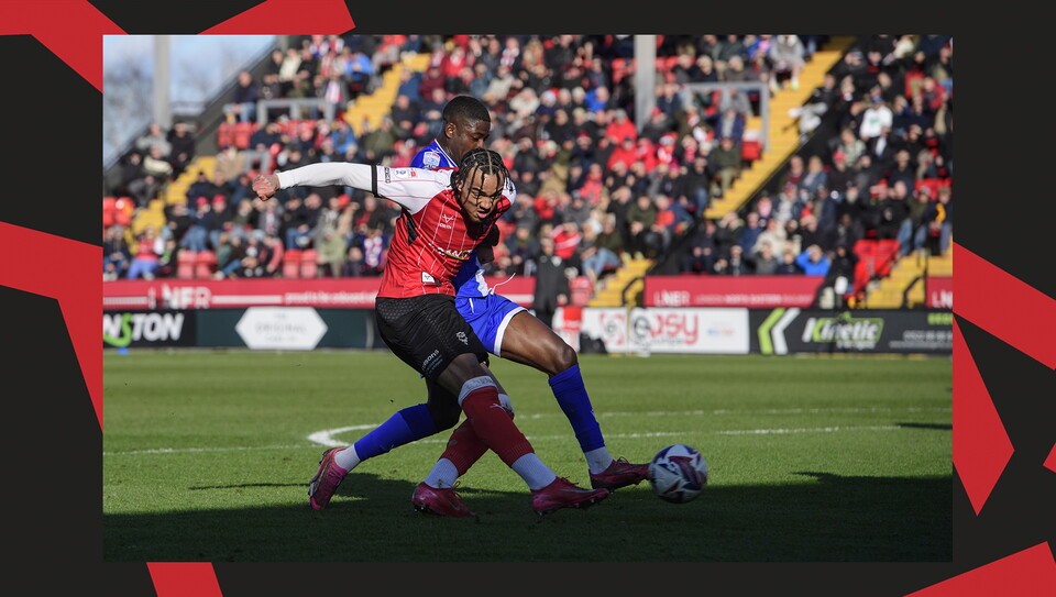 A match action image from City's 5-0 home win over Bristol Rovers.