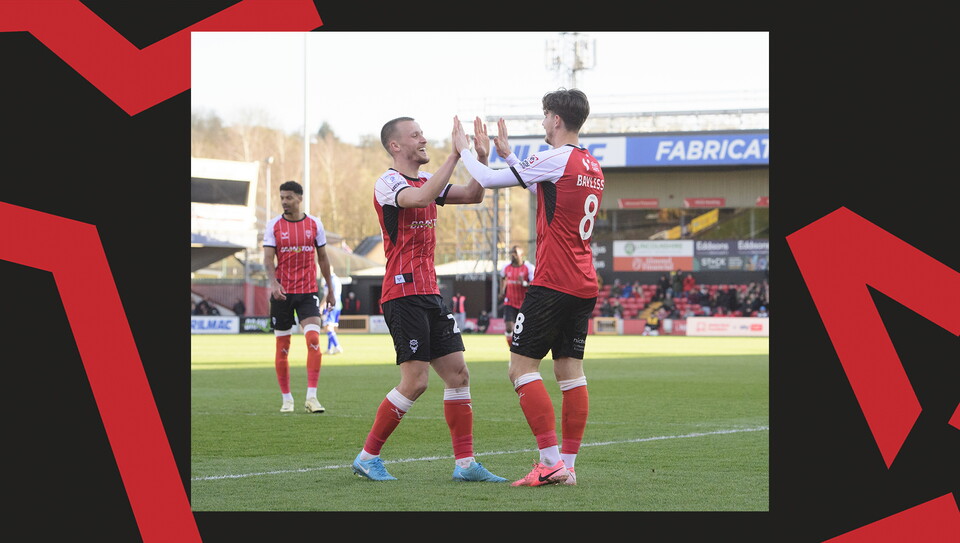 A match action image from City's 5-0 home win over Bristol Rovers.