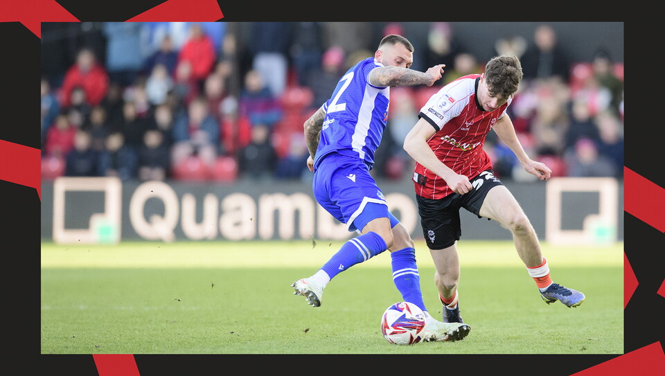 A match action image from City's 5-0 home win over Bristol Rovers.