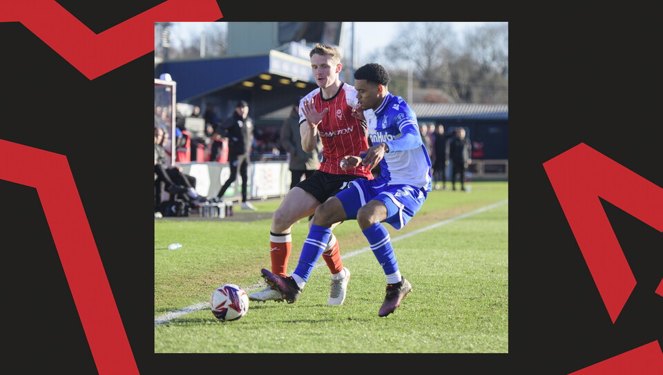 A match action image from City's 5-0 home win over Bristol Rovers.