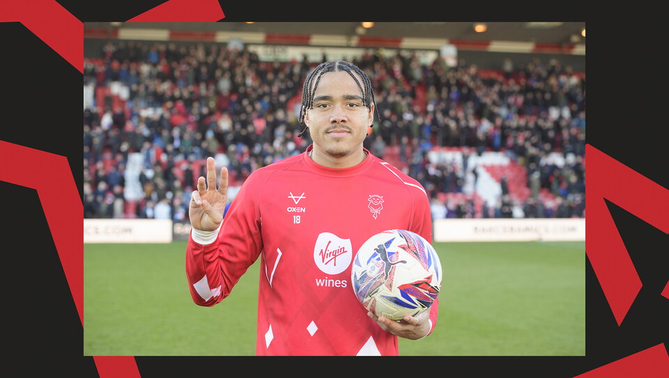 A match action image from City's 5-0 home win over Bristol Rovers.