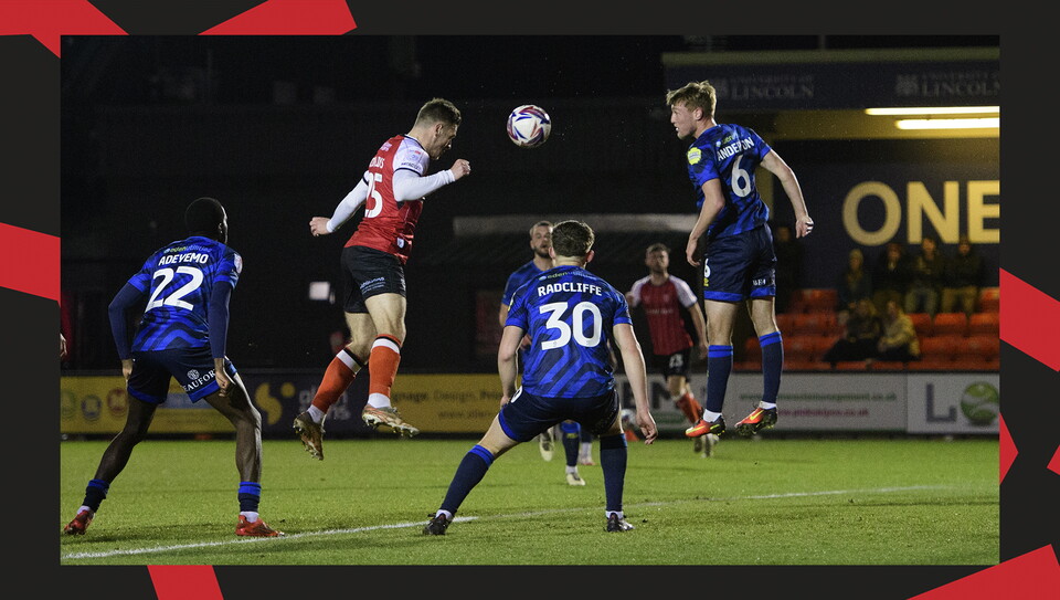A match action image from City's 4-1 home win over Crawley Town.