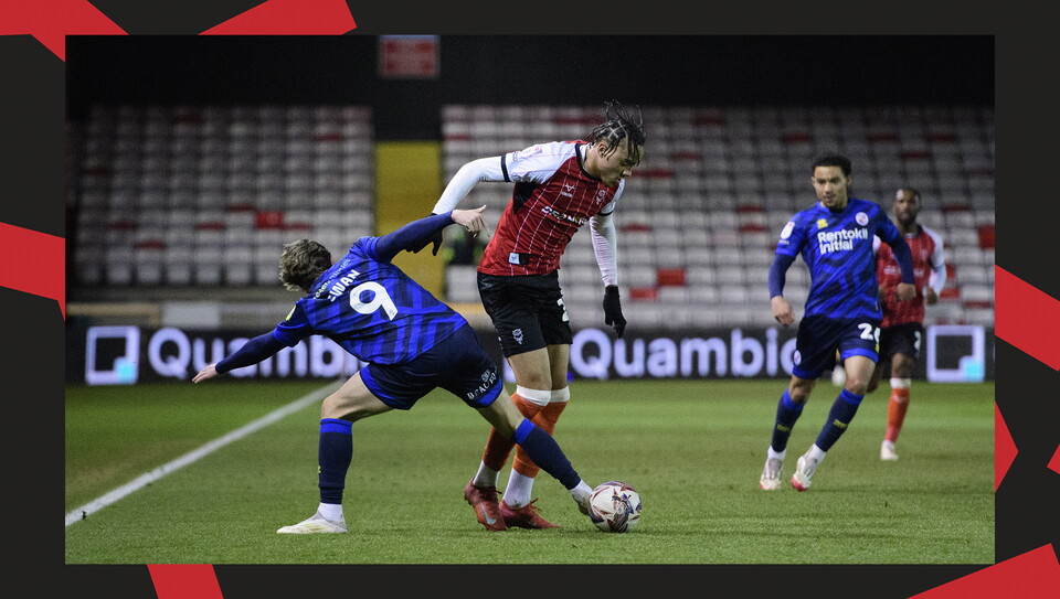 A match action image from City's 4-1 home win over Crawley Town.