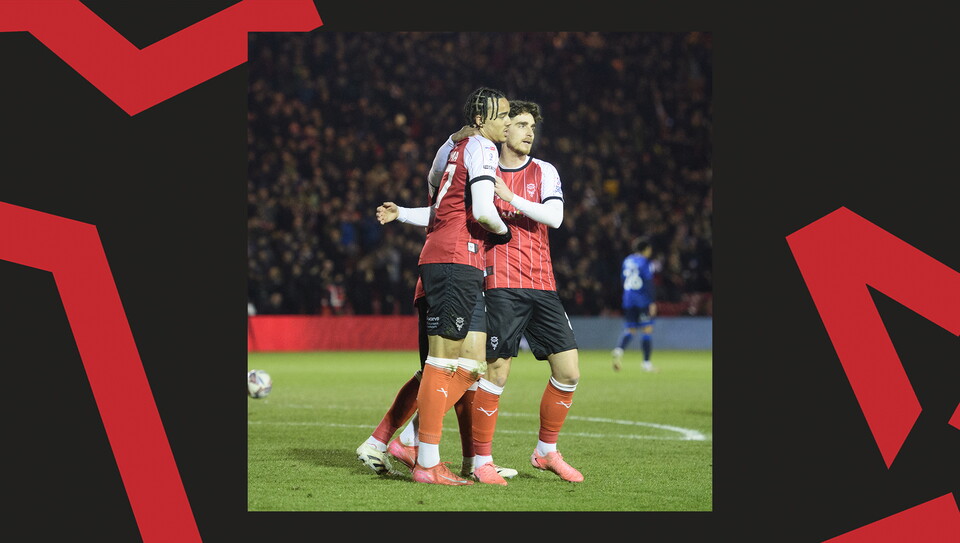A match action image from City's 4-1 home win over Crawley Town.