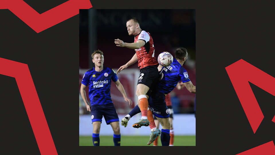 A match action image from City's 4-1 home win over Crawley Town.