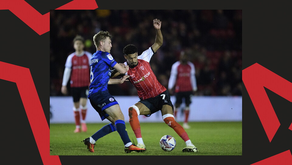 A match action image from City's 4-1 home win over Crawley Town.