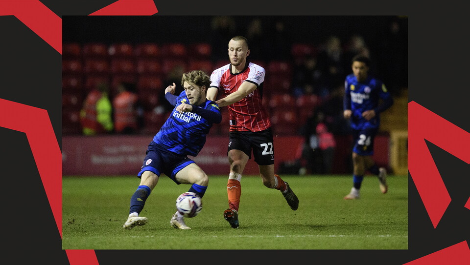 A match action image from City's 4-1 home win over Crawley Town.