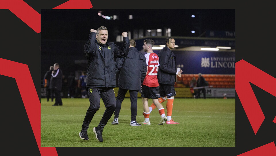 A match action image from City's 4-1 home win over Crawley Town.