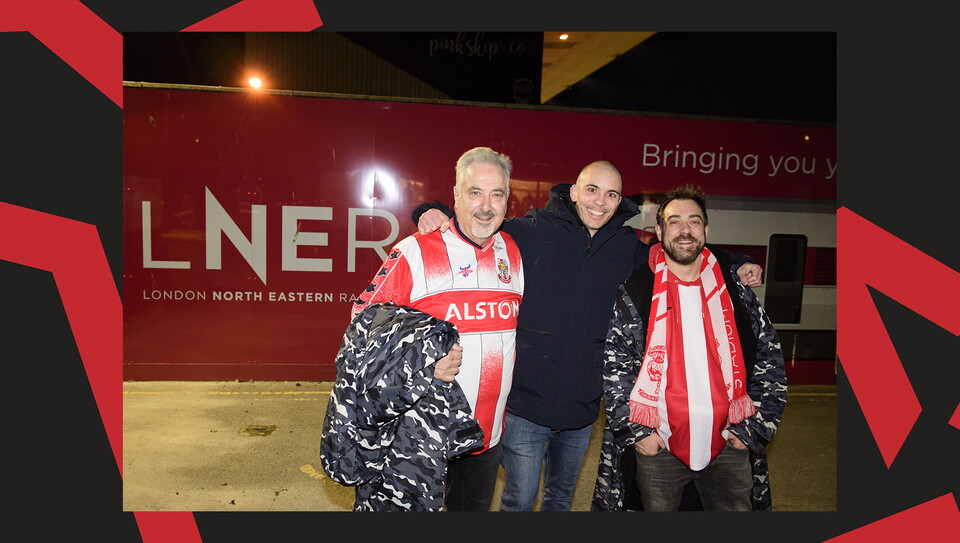 A fan image from City's 4-1 home win over Crawley Town.