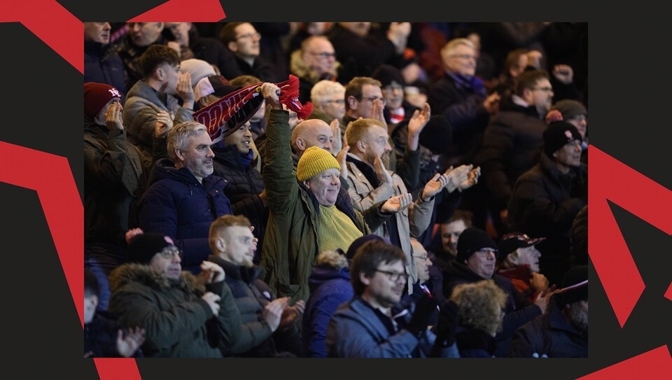 A fan image from City's 4-1 home win over Crawley Town.