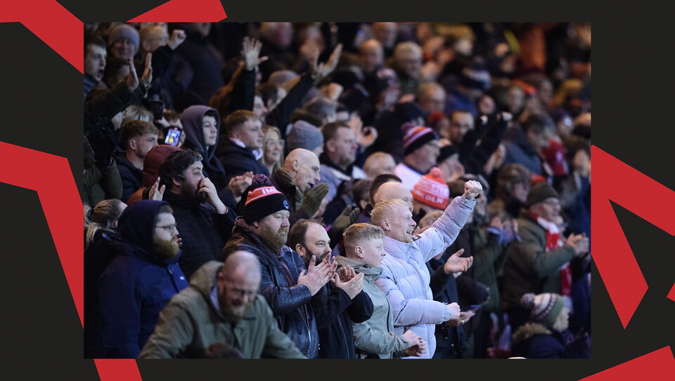 A fan image from City's 4-1 home win over Crawley Town.