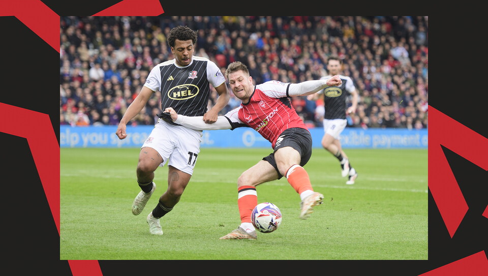 A match image from City's 0-0 home draw against Exeter City.