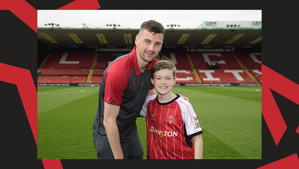 A matchday experience image from the Imps' 0-0 home draw against Exeter City