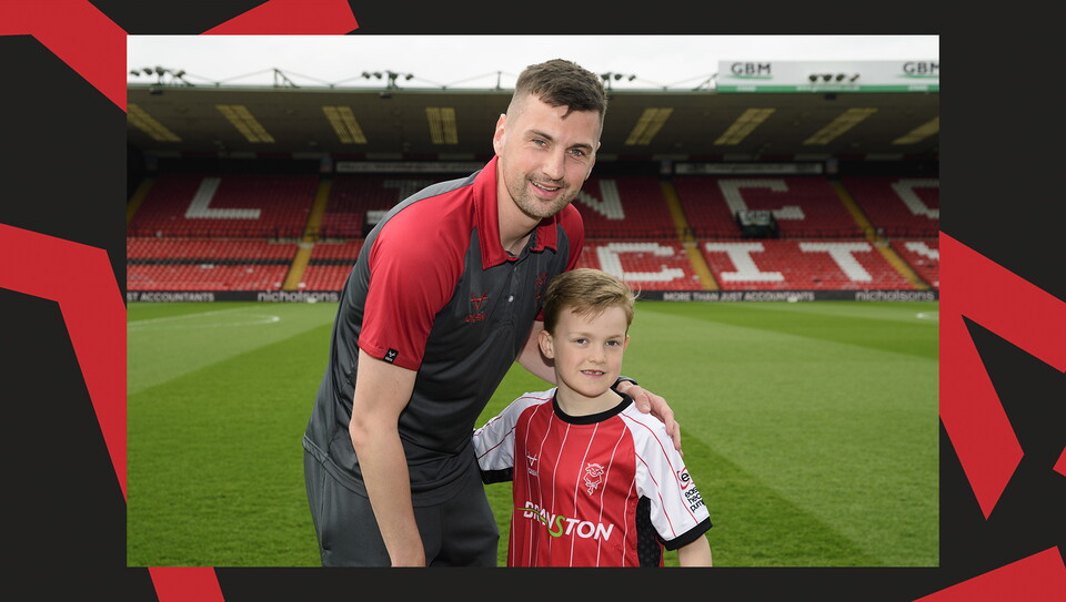 A matchday experience image from the Imps' 0-0 home draw against Exeter City