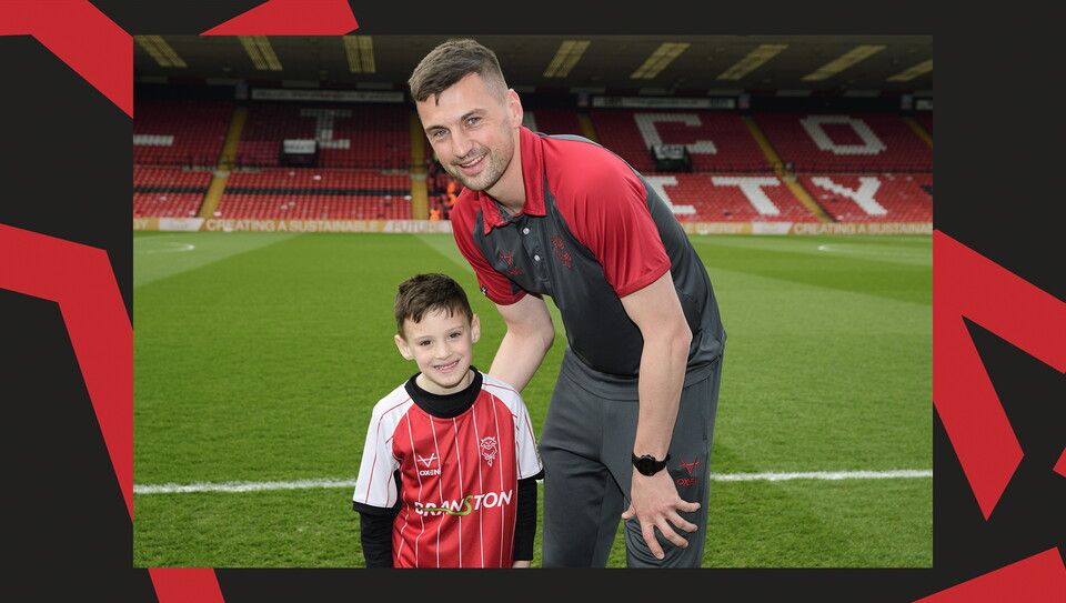A matchday experience image from the Imps' 0-0 home draw against Exeter City