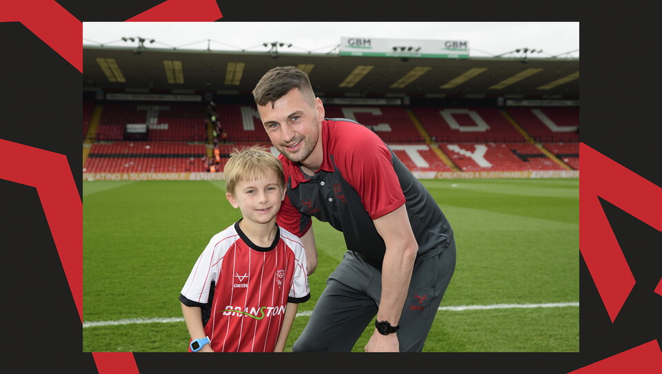 A matchday experience image from the Imps' 0-0 home draw against Exeter City