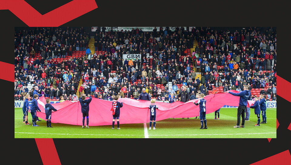 A matchday experience image from the Imps' 0-0 home draw against Exeter City
