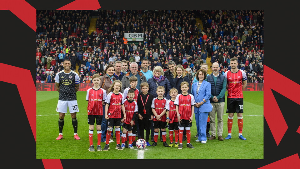 A matchday experience image from the Imps' 0-0 home draw against Exeter City