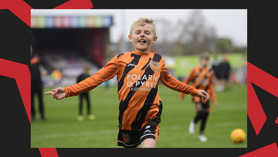 A matchday experience image from the Imps' 0-0 home draw against Exeter City