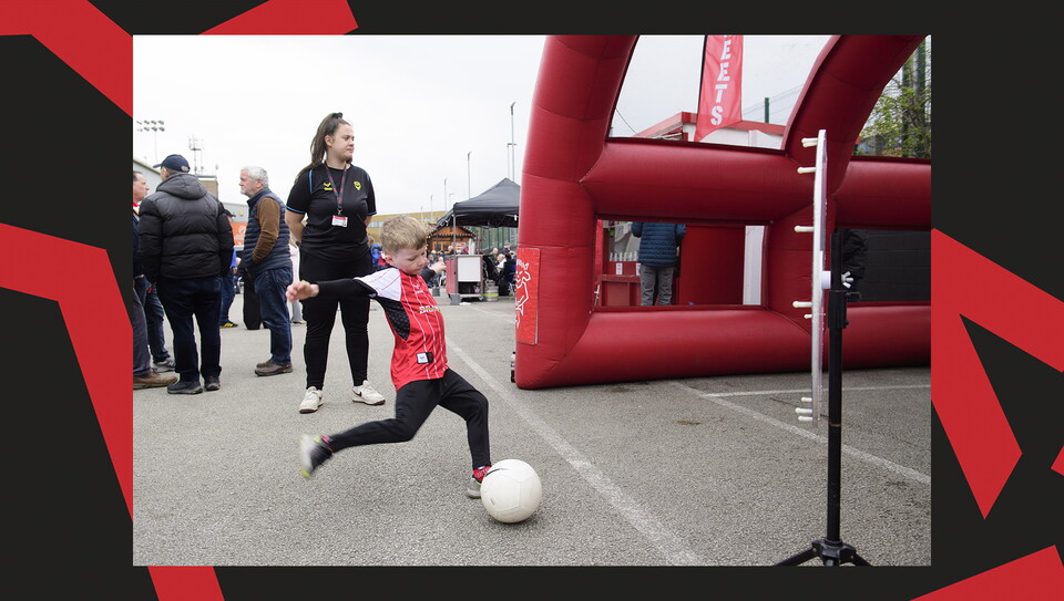 A fans image from City's 0-0 home draw against Exeter City.