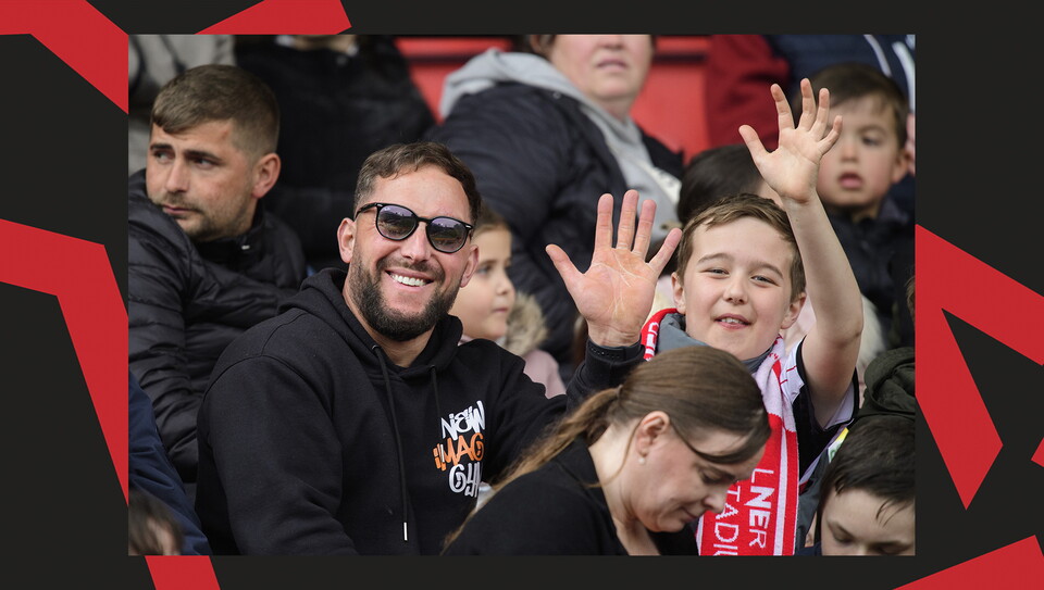 A fans image from City's 0-0 home draw against Exeter City.