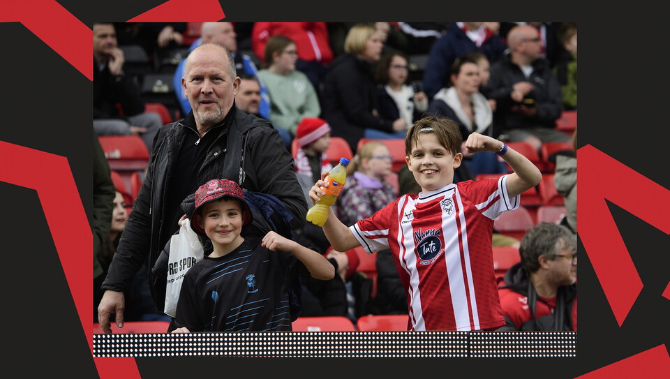 A fans image from City's 0-0 home draw against Exeter City.