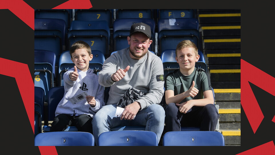 A crowd photo from the Imps' away game at Wycombe Wanderers.