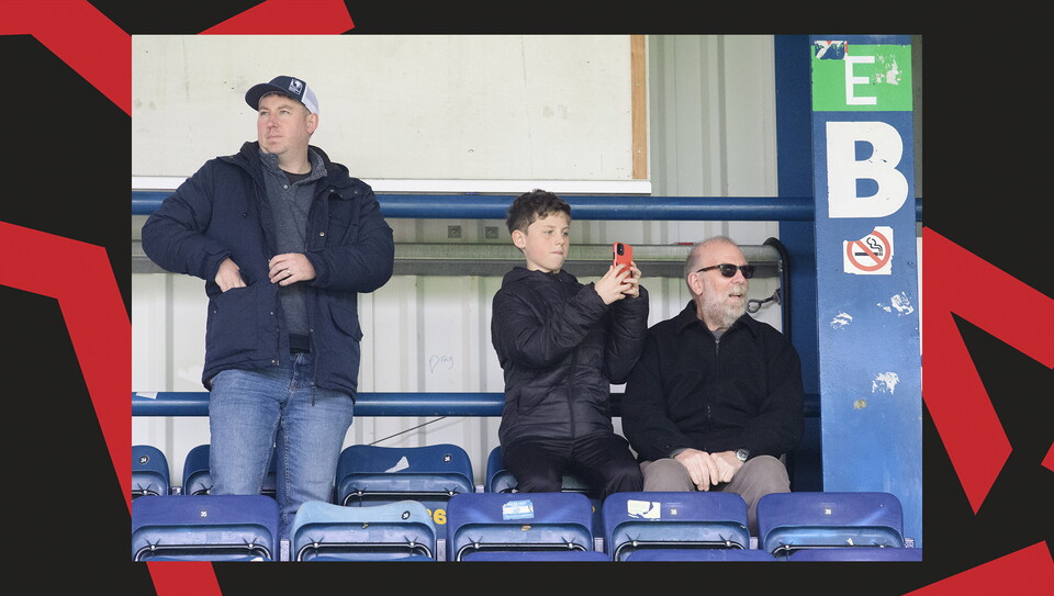 A crowd photo from the Imps' away game at Wycombe Wanderers.