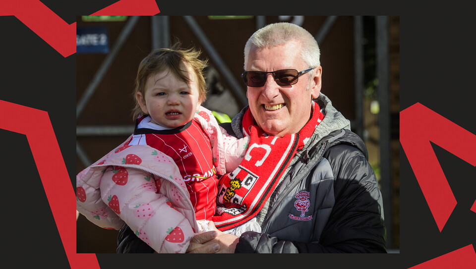 A crowd photo from the Imps' away game at Wycombe Wanderers.