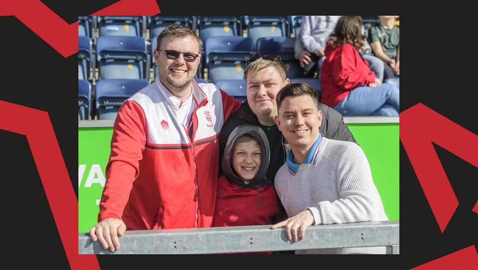 A crowd photo from the Imps' away game at Wycombe Wanderers.