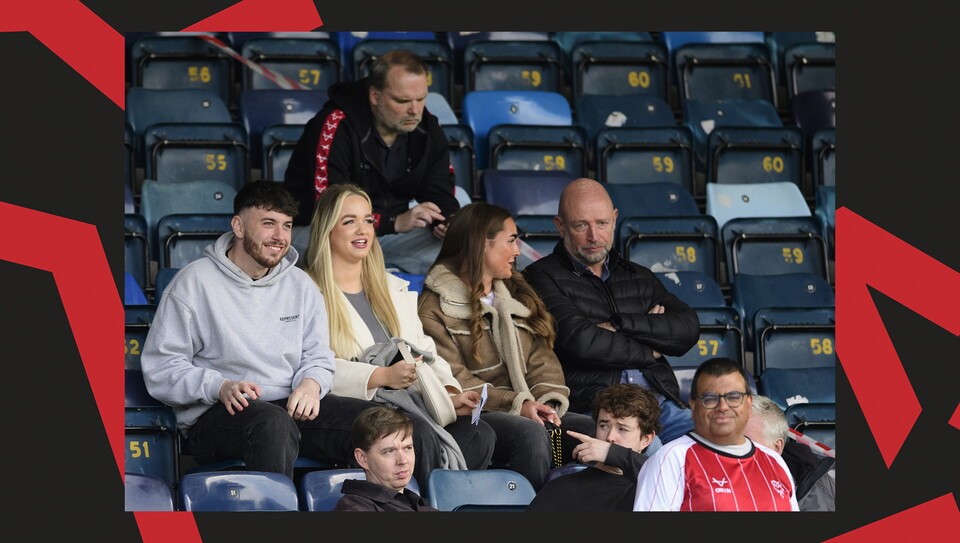 A crowd photo from the Imps' away game at Wycombe Wanderers.