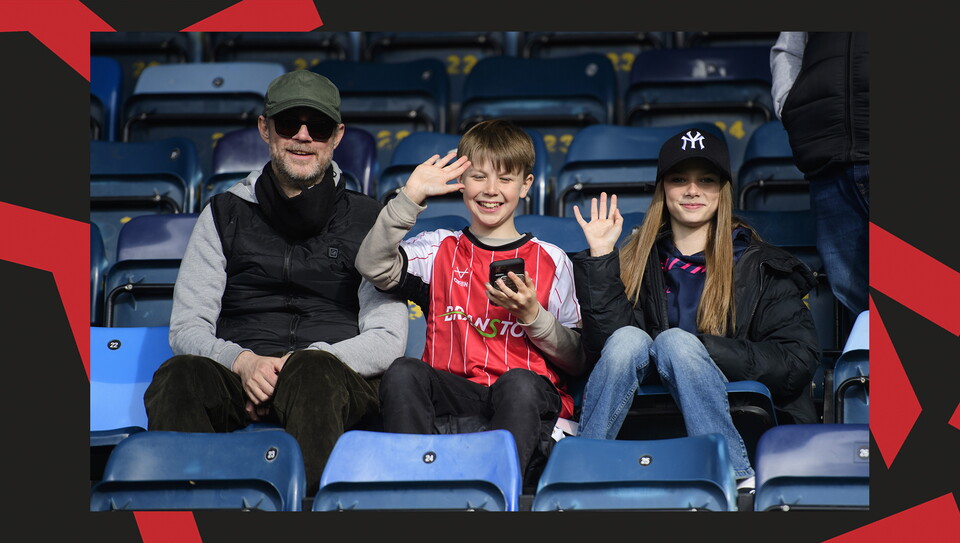 A crowd photo from the Imps' away game at Wycombe Wanderers.