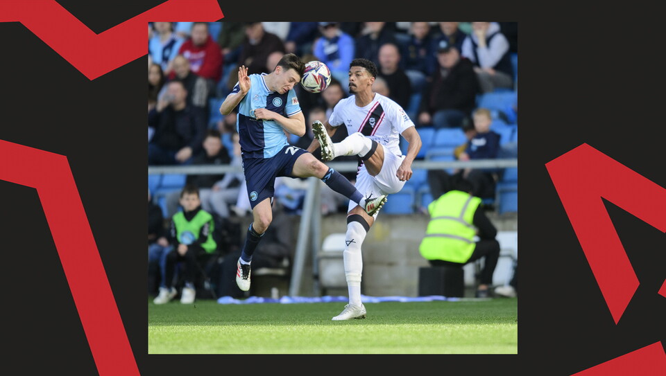 A match action image from City's away game at Wycombe Wanderers.