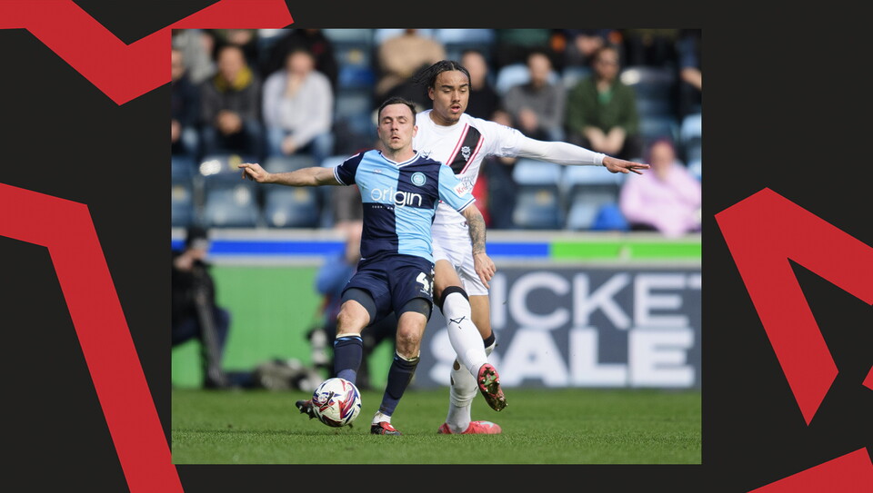 A match action image from City's away game at Wycombe Wanderers.