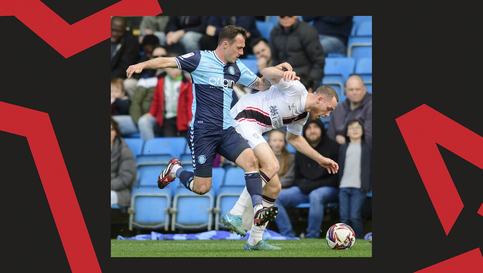 A match action image from City's away game at Wycombe Wanderers.