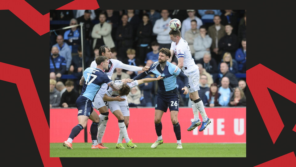 A match action image from City's away game at Wycombe Wanderers.