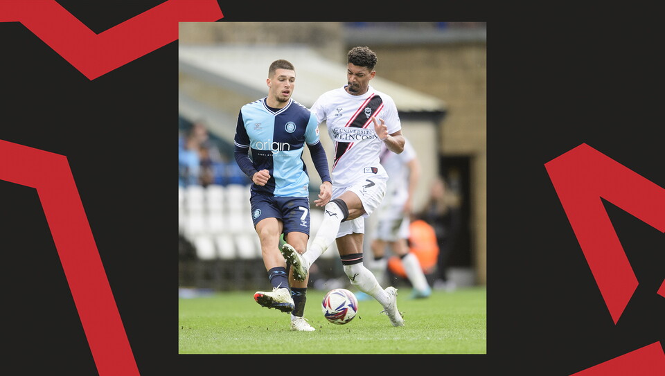 A match action image from City's away game at Wycombe Wanderers.