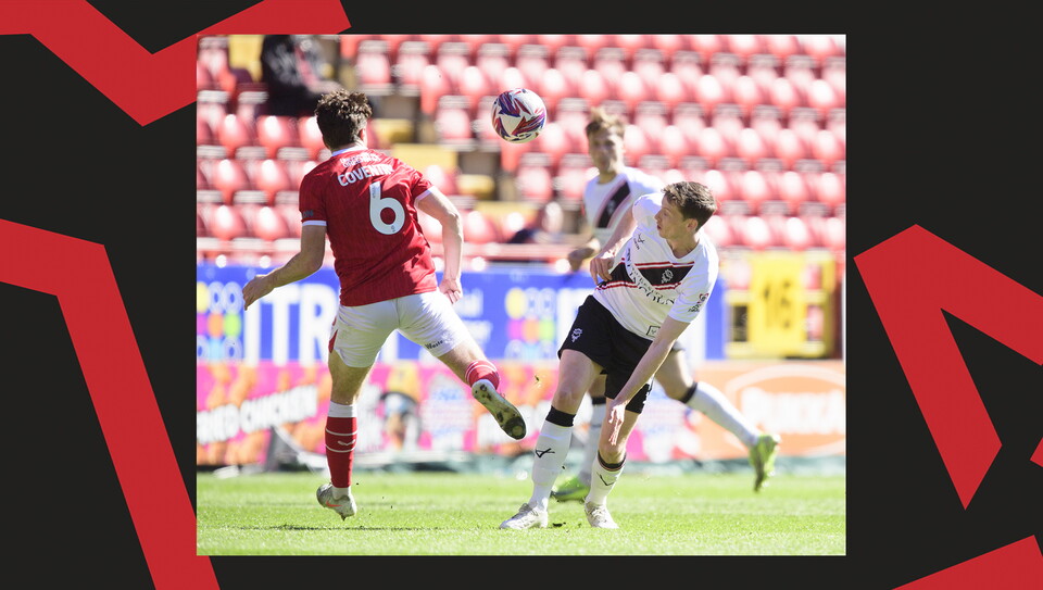 Action from Charlton Athletic v Lincoln City