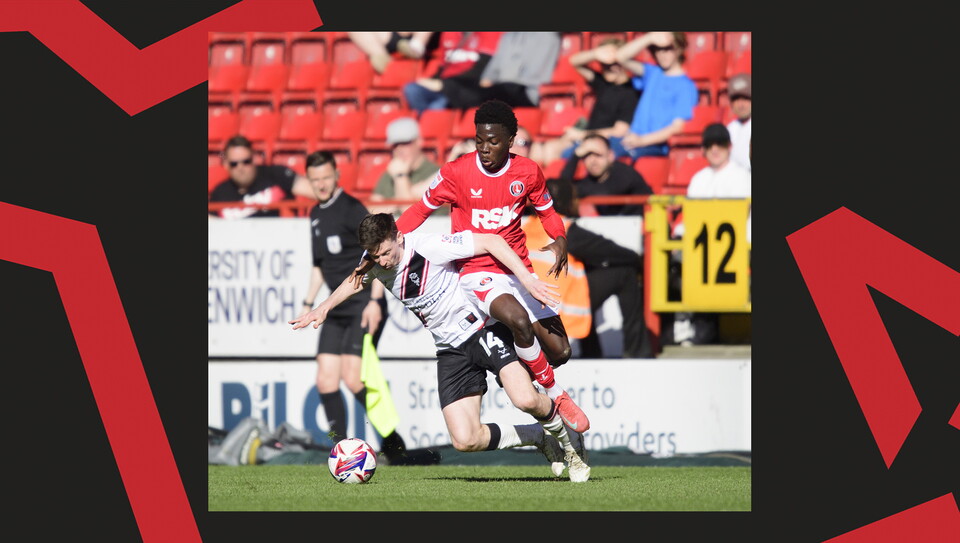 Action from Charlton Athletic v Lincoln City