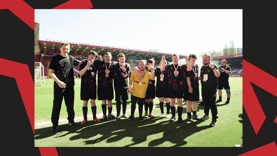 Lincoln City supporters at Charlton Athletic