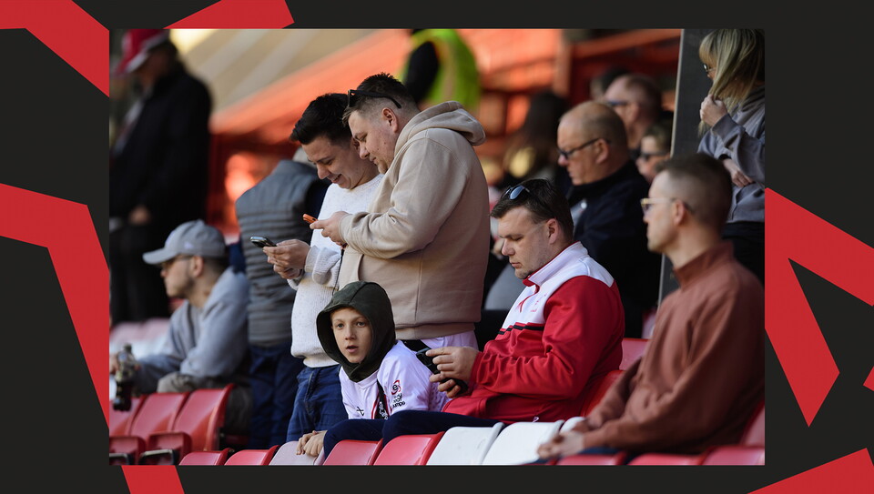 Lincoln City supporters at Charlton Athletic