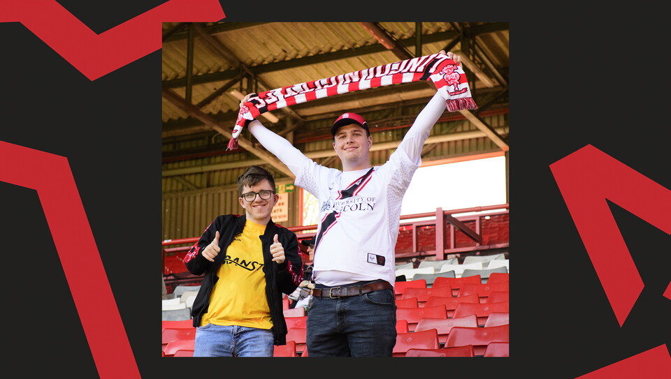 Lincoln City supporters at Charlton Athletic