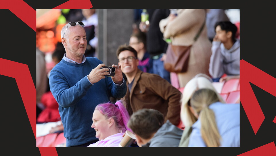 Lincoln City supporters at Charlton Athletic