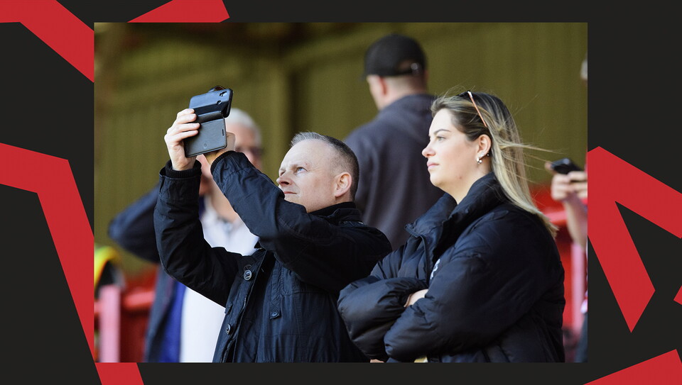 Lincoln City supporters at Charlton Athletic