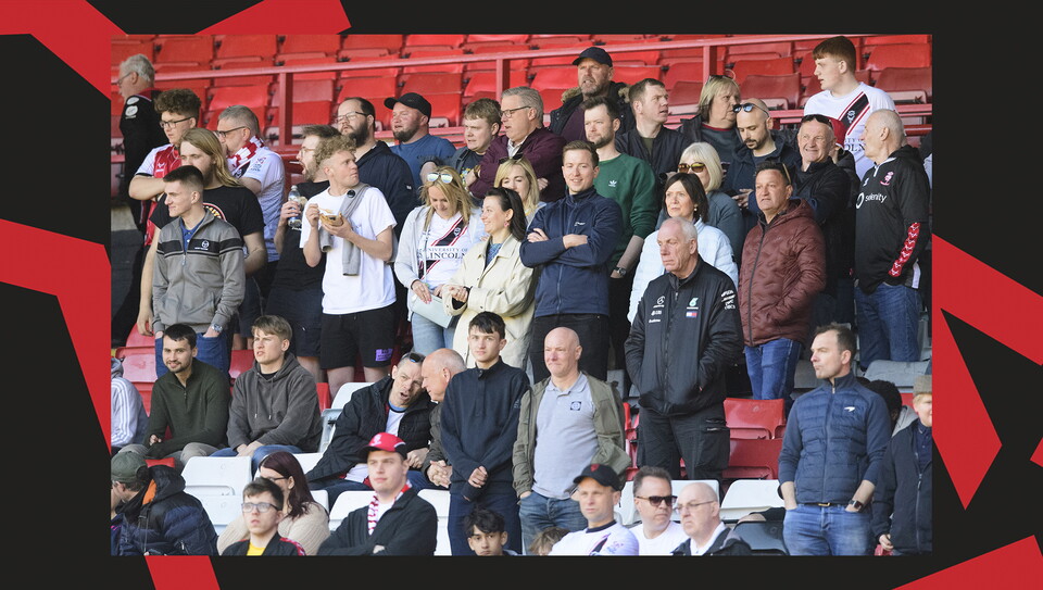 Lincoln City supporters at Charlton Athletic