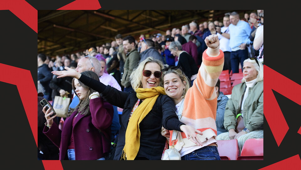 Lincoln City supporters at Charlton Athletic