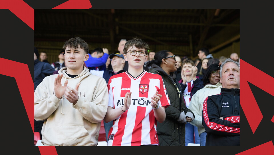 Lincoln City supporters at Charlton Athletic