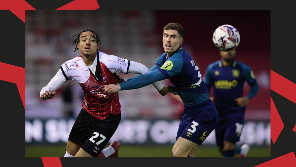 A match action image from City's home game against Huddersfield Town.