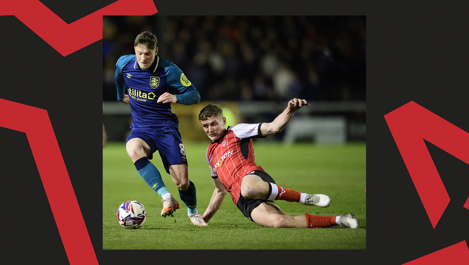 A match action image from City's home game against Huddersfield Town.