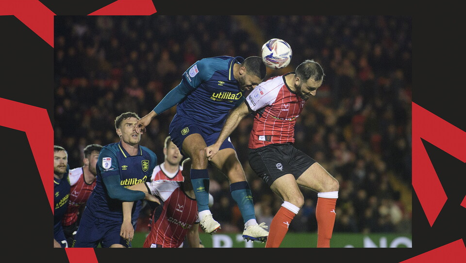 A match action image from City's home game against Huddersfield Town.